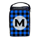 Bartender Tote Bag - ADD YOUR NAME Plaid Patterns - BLUE