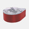 ADD YOUR NAME - Custom Glass Rimmer Lid - White Marble with Red Base