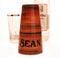 ADD YOUR NAME - Cocktail Shaker Tin - 28 oz weighted - Wood- Rim Facing Down