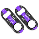 ADD YOUR NAME Mini Bottle Opener - Monogram Chalk Style - Purple