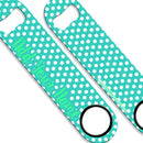 ADD YOUR NAME SPEED Bottle Opener – Polka Dots - Teal