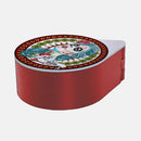 ADD YOUR NAME - Custom Glass Rimmer Lid - Sugar Skull Girl with Red Base