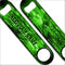 "ADD YOUR NAME" SPEED Bottle Opener – Grunge – Several Color Options - Green