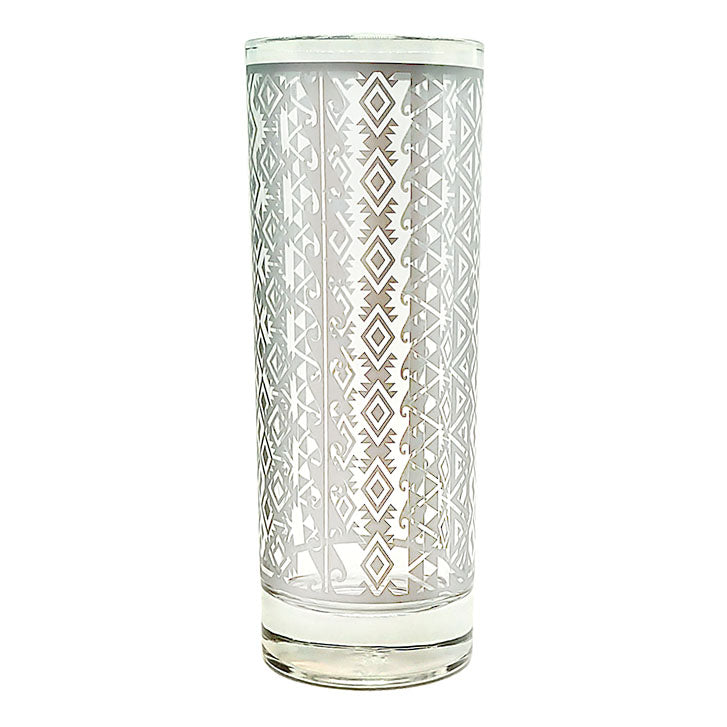 BarConic® Silver Aztec Highball Glass - 9.5oz
