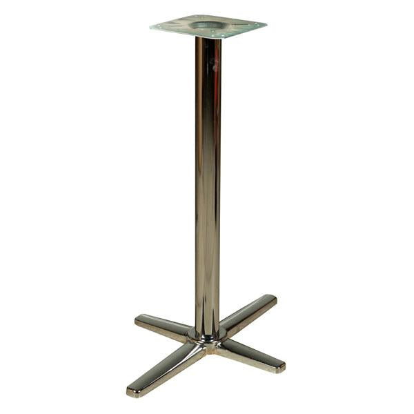 Bar Height 30″ x 30″ Chrome Cross Base with 3″ tube and spider