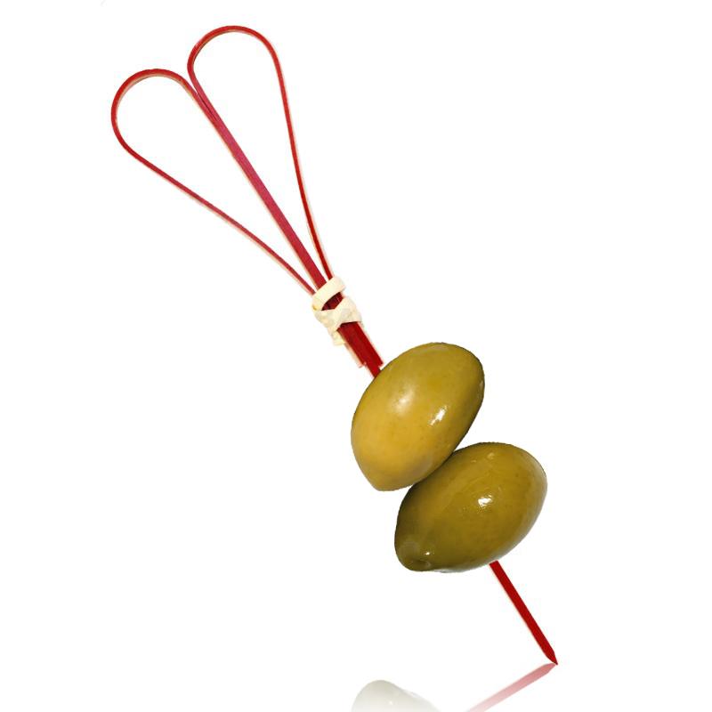 Heart Bamboo Cocktail Picks - 100 pack - Red