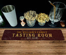 Customizable Printed Bar Mat - Tasting Room - 20" x 4"