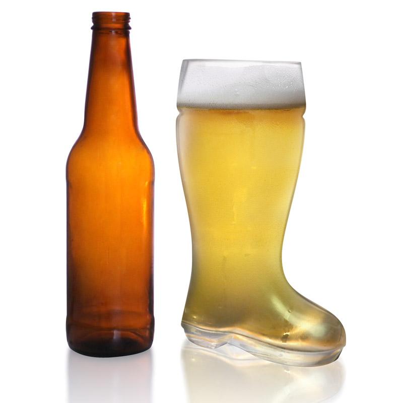 BarConic® 26 ounce Glass Beer Boot - Das Boot Beer Glass – Bar Supplies