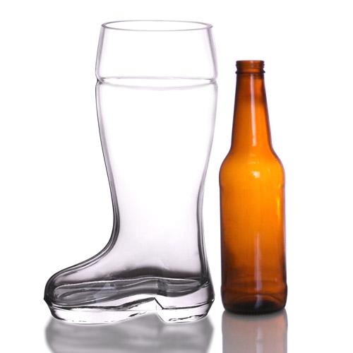BarConic® 45 ounce Glass Beer Boot - Das Boot Beer Glass – Bar Supplies