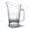 Barconic® 60 oz SANS Plastic Clear Pitcher (Tapered)