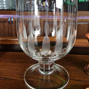  Feather Etched Stemmed Mixing Glass - Beautiful etching