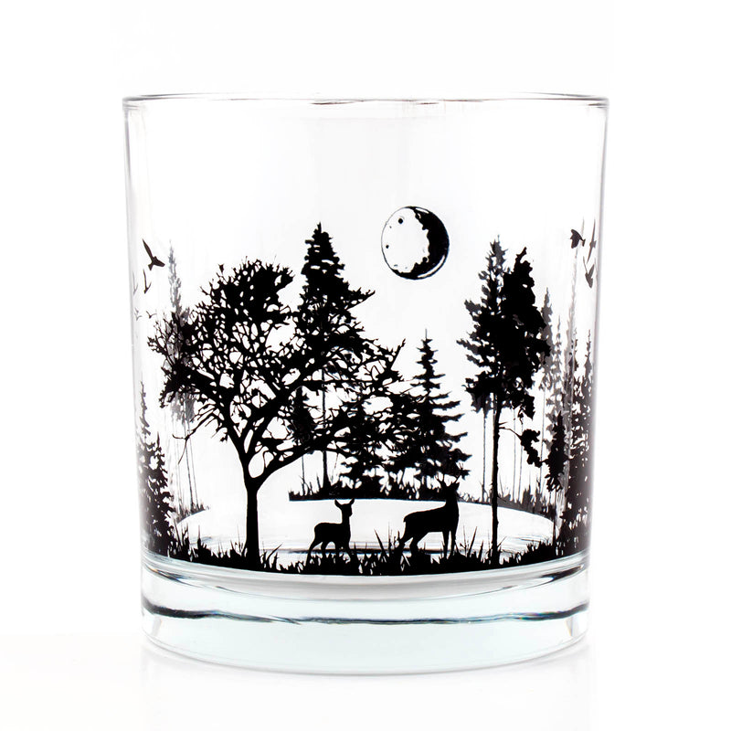 BarConic® Glassware - Forest Scene - Old Fashion Glass - 10 ounce