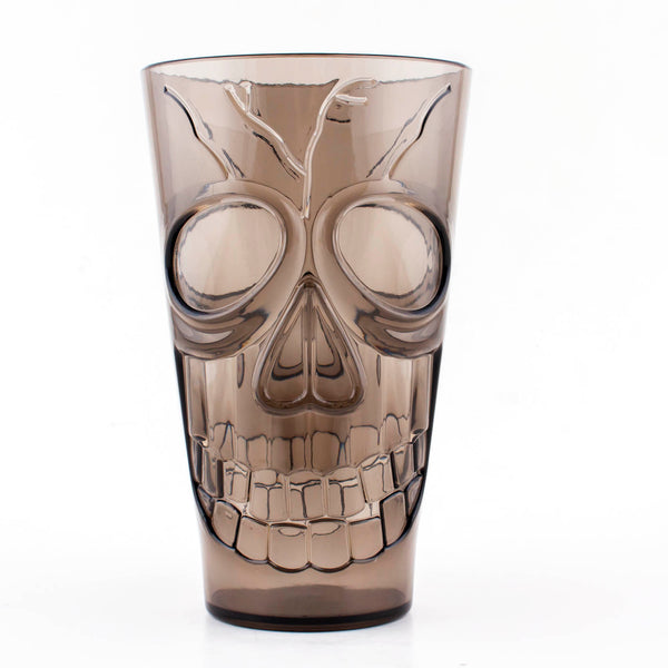 Aggressive Patriotic Skeleton Iced Coffee Cup - 16 or 20 oz Glass