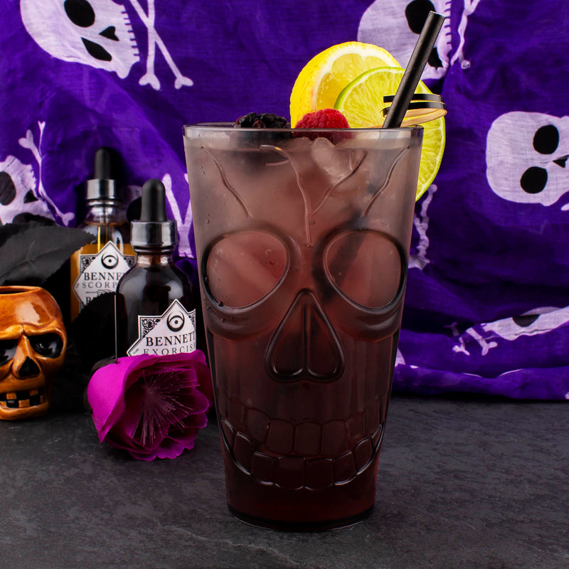 BarConic® Plastic Skull Cup - 20 ounce - Smoke