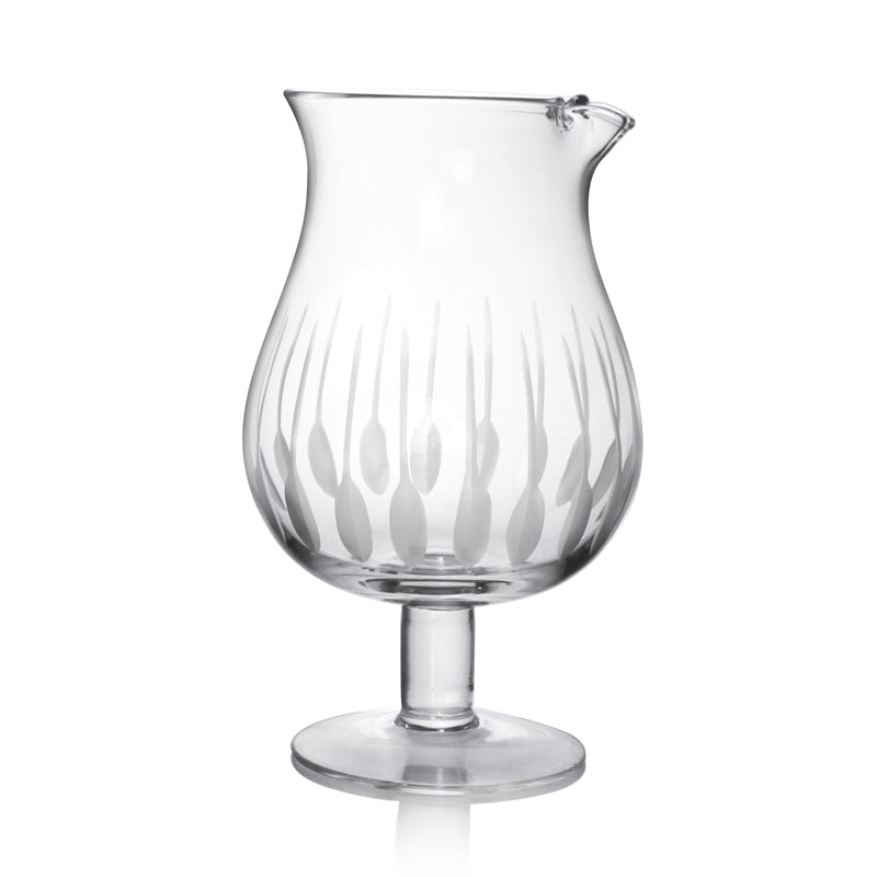 BarConic® Feather Etched Mixing Glass - Stemmed 44oz.
