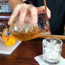 Stemmed Mixing Glass - 30oz - in action