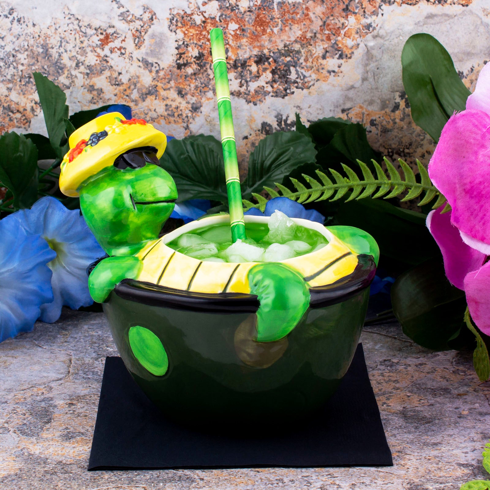 16 ounce - BarConic® Tiki Drinkware - Tiki Turtle – Bar Supplies