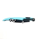 BarConic SeaFoam Blue and Black Double-Hinged Corkscrew with Black Worm