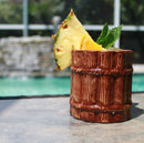 Ceramic Rum Barrel Tiki Mug - 12 oz