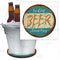 Beer Bucket Coaster - Retro Ice Cold Beer Served Here - 8.75" Diameter (Reuseable)