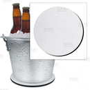 Beer Bucket Coaster - Plain White - 8.75" Diameter