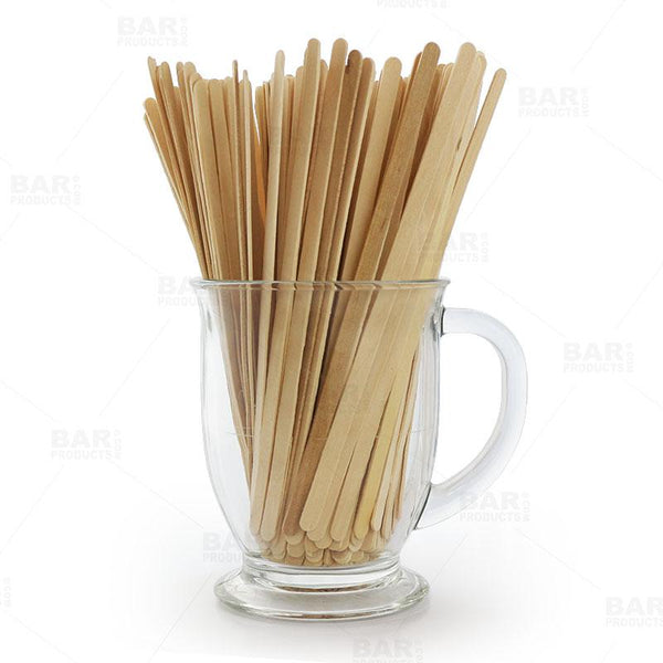 300 Wooden Coffee Stirrers Cocktail Mixer Drink Swizzle Mix Bar Craft —  AllTopBargains
