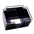 3 COMPARTMENT NAPKIN BAR CADDY - BLACK AND CLEAR