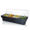 Black Condiment Holder (Fruit Trays) with Ice Compartment