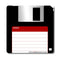 BLACK Floppy Disk Foam Kolorcoat™ Coaster- 3.5 inch Square