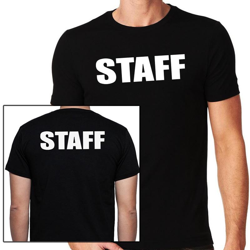 Staff T-Shirt, Full Front & Back