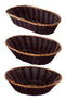 Woven Baskets - Black with Gold Trim