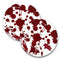 Blood Splatter Foam Kolorcoat™ Coaster - 4 inch Round