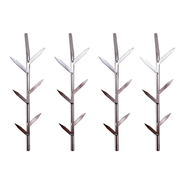 Silver - Bloody Mary Straws - 4 pack