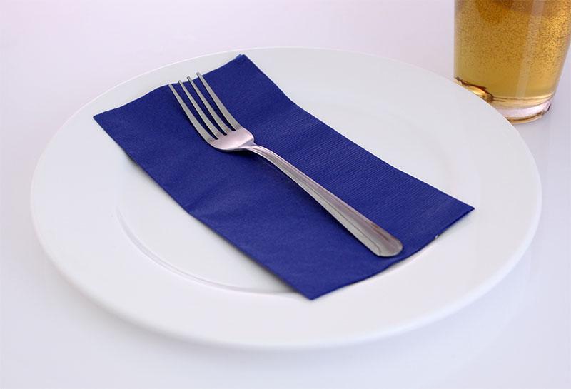 BarConic® 15” x 17” 2-PLY Colored Paper Dinner Napkins – DARK BLUE