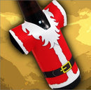 T-Shirt Style Bottle Coozie - Santa