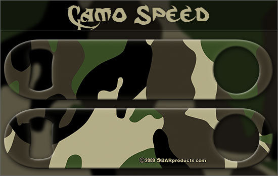 Green Camo Speed Bottle Opener