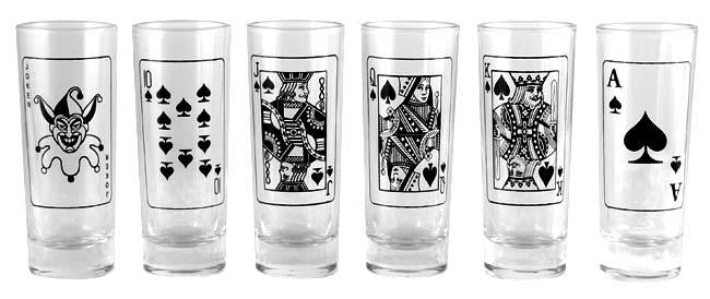 Poker Shot Glass Set