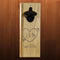 Engraved Tree Heart Wooden Wall Bottle Opener w/ Magnetic Cap Catcher