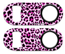 Kolorcoat™ Mini Bottle Opener - Pink  Cheetah