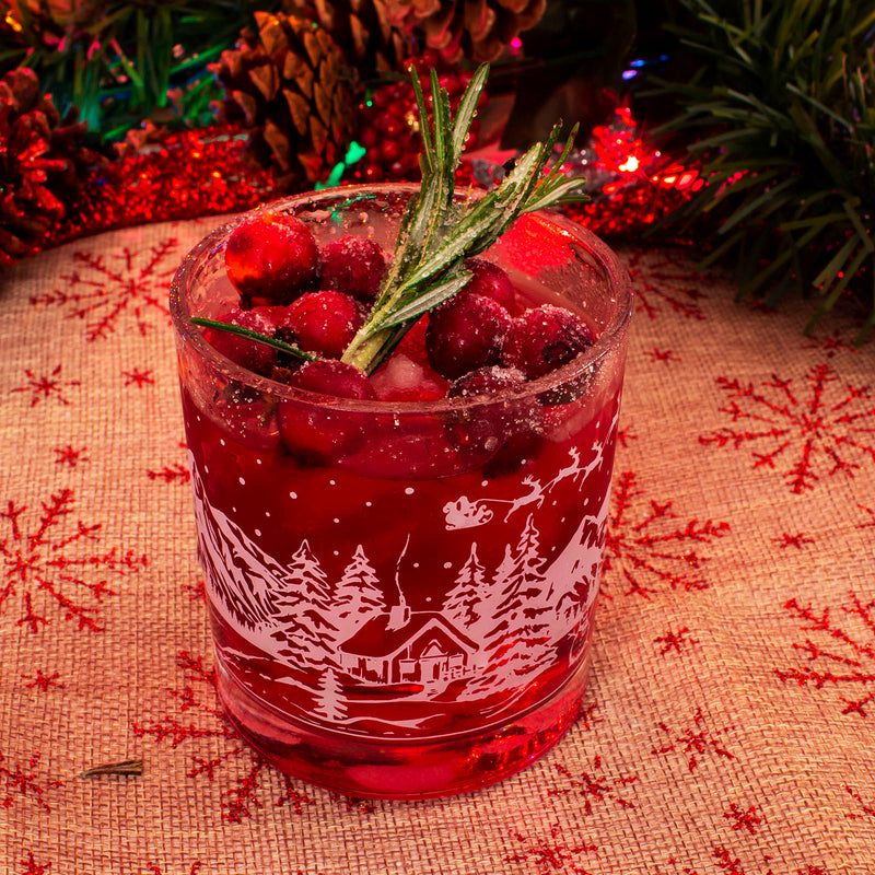 BarConic® Glassware - Christmas Cabin - 10 ounce