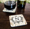 Marble Monogram - CUSTOMIZABLE Cork Bottom Coaster 