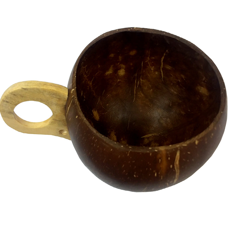 BarConic Real Coconut Cup with Handle - 14 ounces