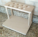 Counter Caddies™ - NATURAL - 12" STRAIGHT Shelf w/ K-Cup Holes 