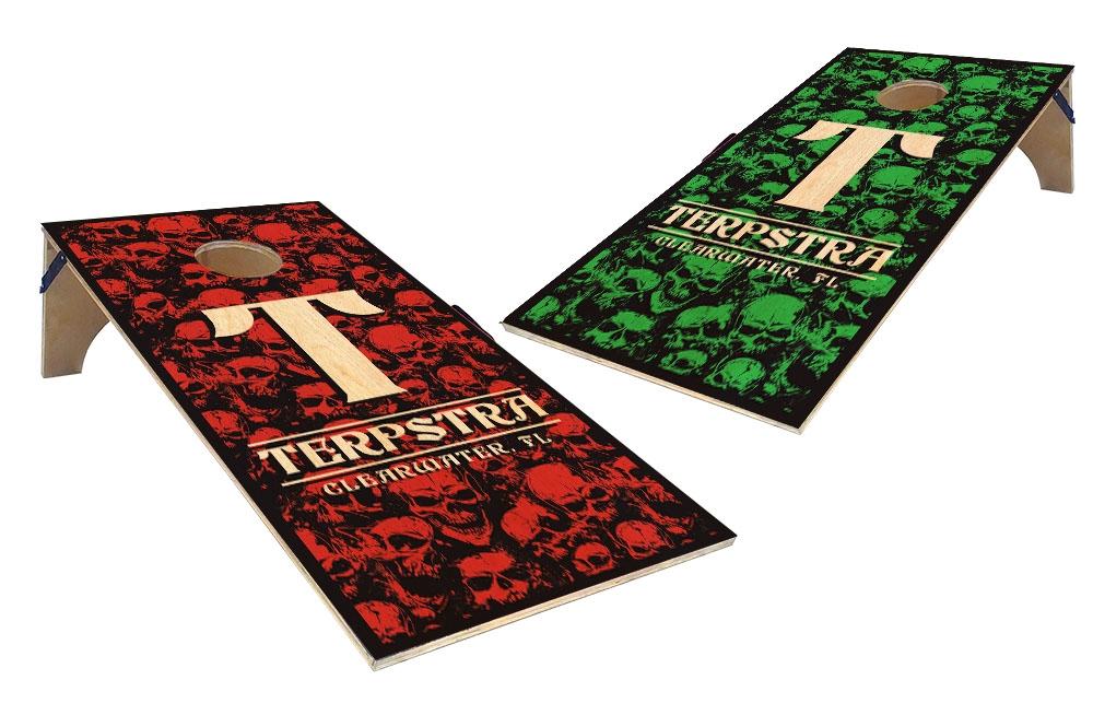 CUSTOMIZABLE Cornhole Game Boards - SKULLS - Color Options - 22" X 44 ...