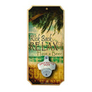 RELAX - Wall Mounted Wood Plaque Bottle Opener