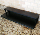 Counter Caddies™ with BLACK finish - 3.75" H Dowel Rods - 24" STRAIGHT Shelf 