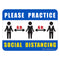 Kolorcoat™ Compliance Signs - Social Distancing (Options)