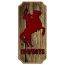 Cowboys Wood Plaque Sign