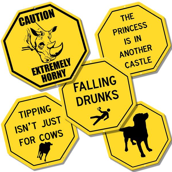 Abc Bar Warning Sign Metal Bar Signs – Bar Supplies