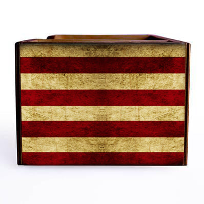 American Flag Wooden Bar Caddy
